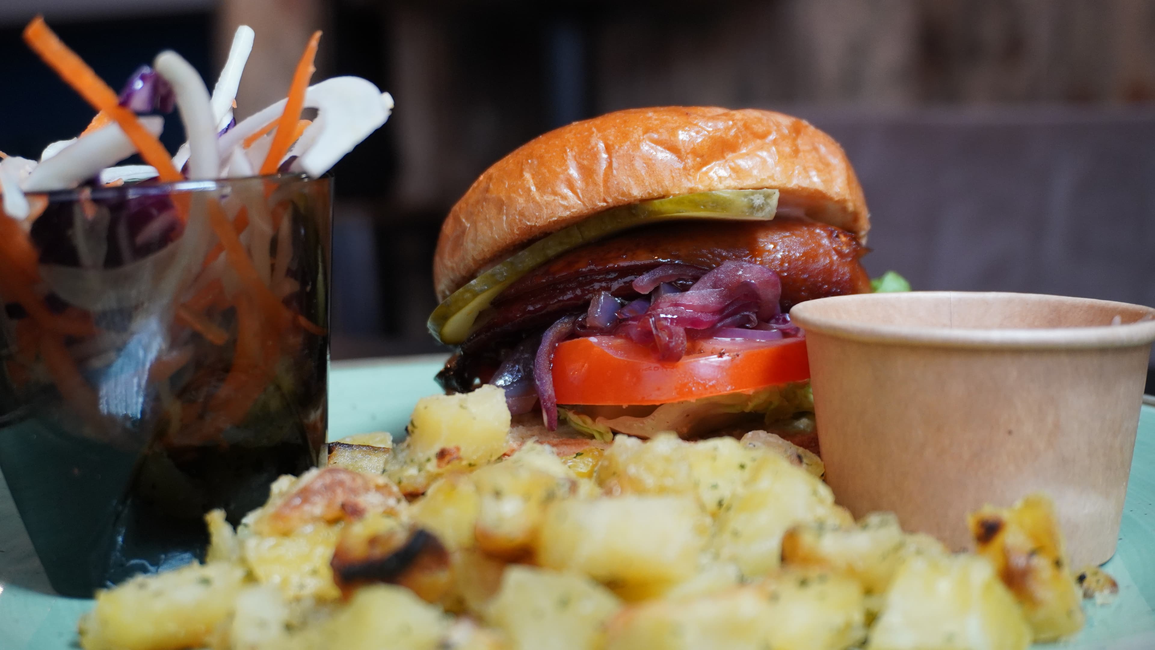 king oyster mushroom burger