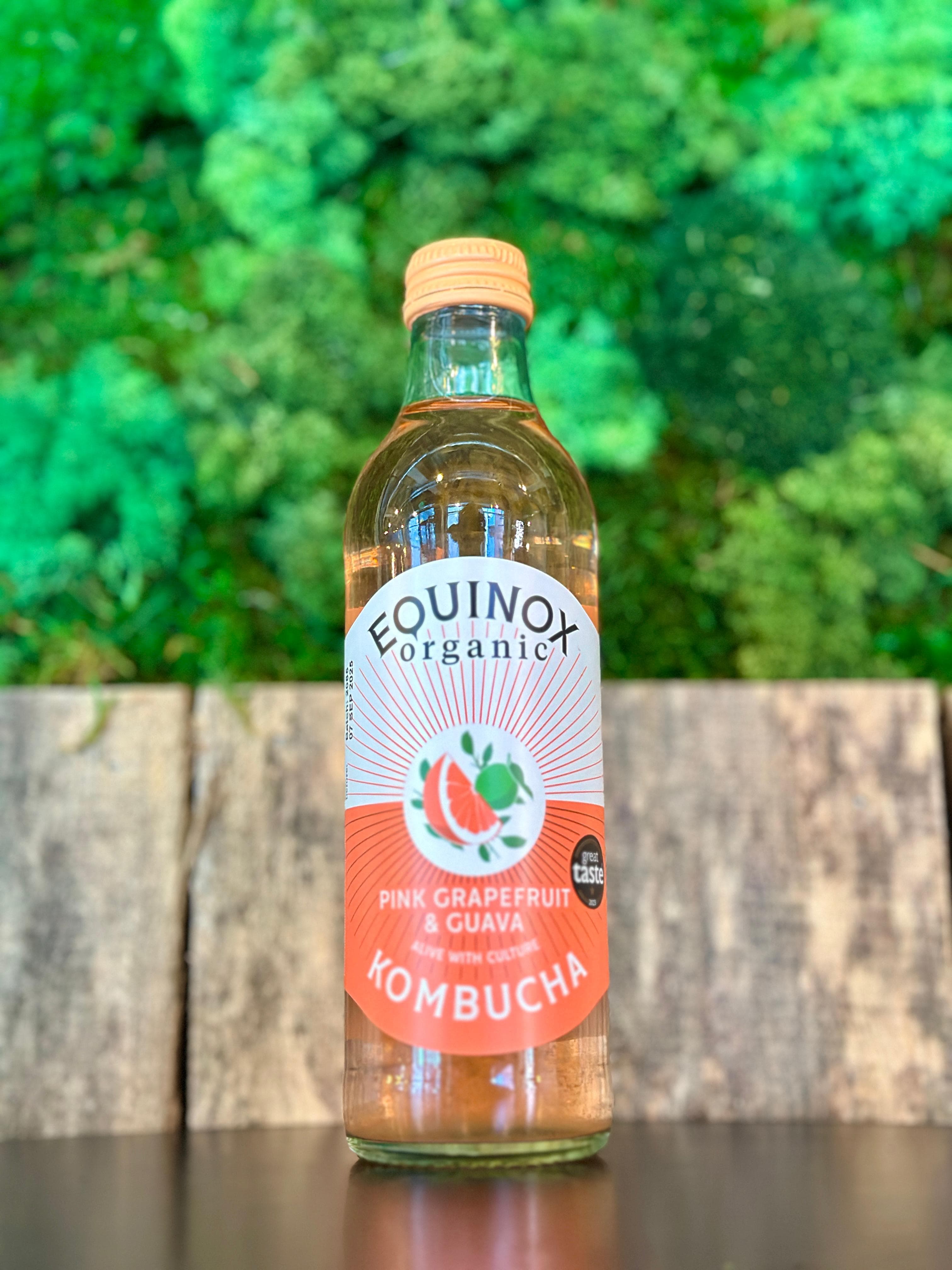 organic kombucha - pink grapefruit & guava