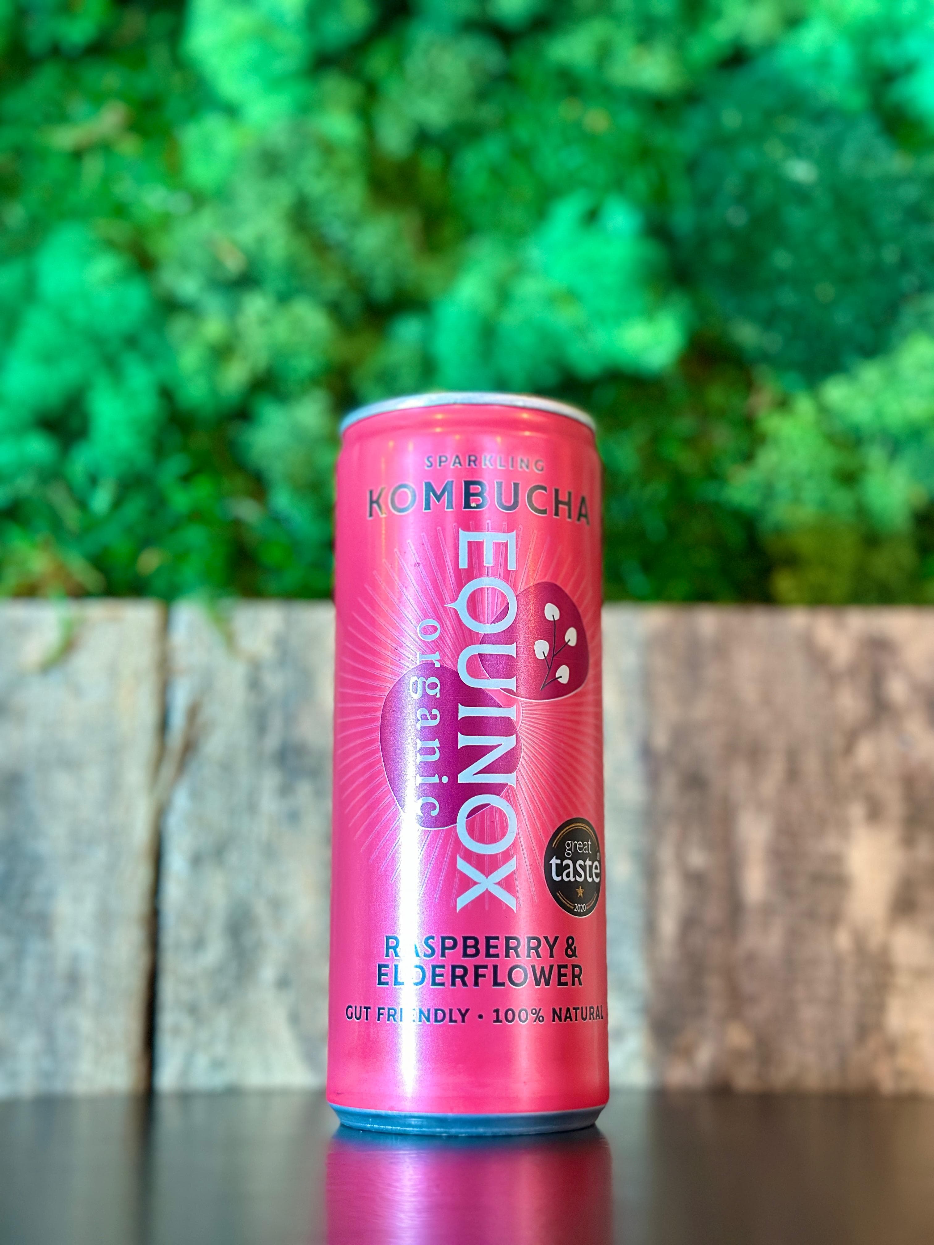 organic kombucha - raspberry & elderflower